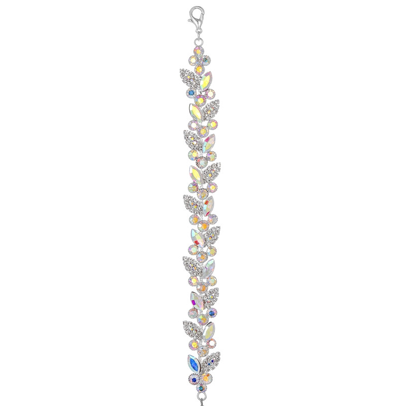 AB Floral Crystal Bracelet