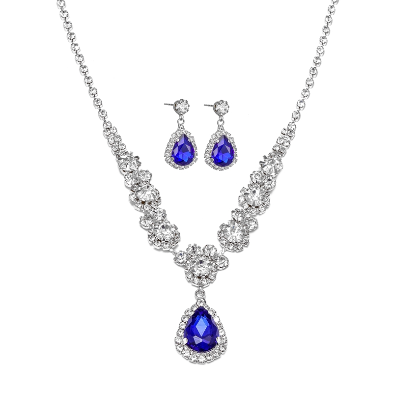 Blue Teardrop Wedding Guest Set