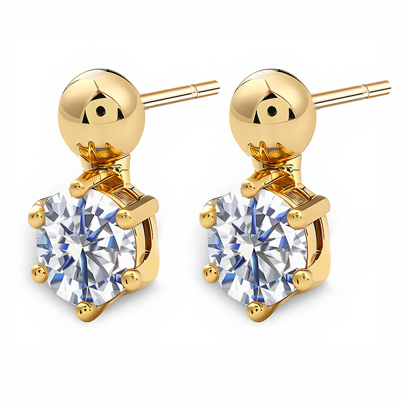 Bridal Crystal Stud Earrings Style 01
