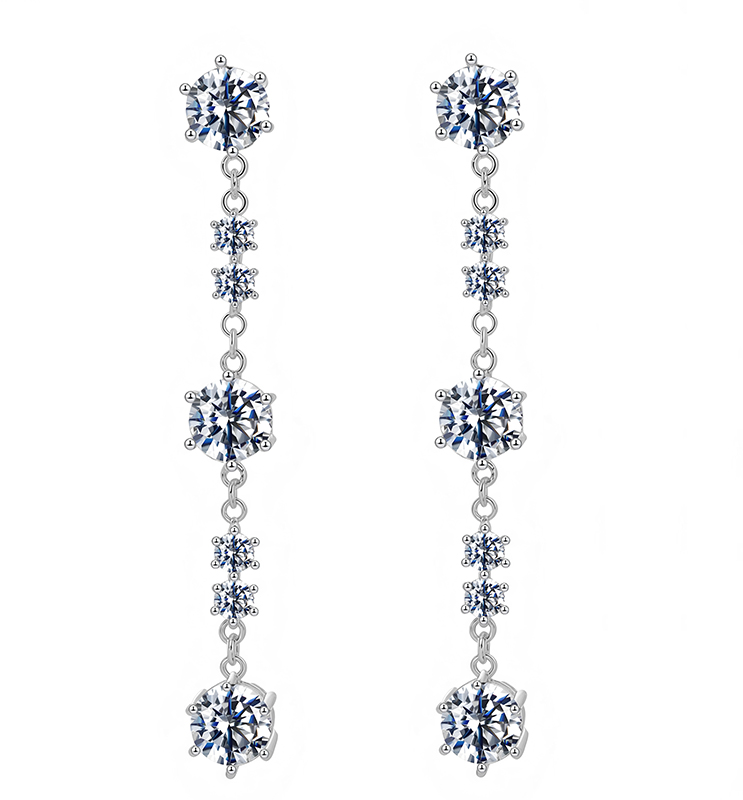 Bridesmaid Crystal Huggie Earrings