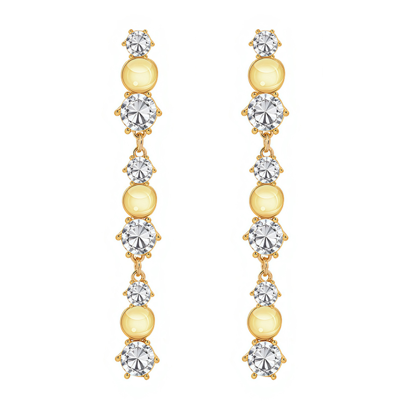 Bridesmaid Crystal Statement Earrings Style 01