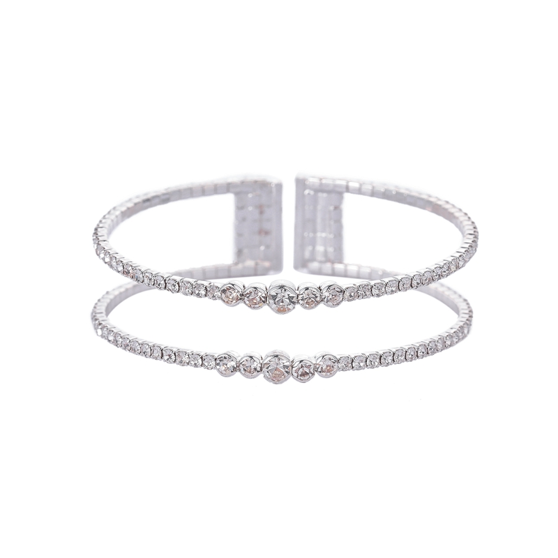 Double Row Crystal Bracelet