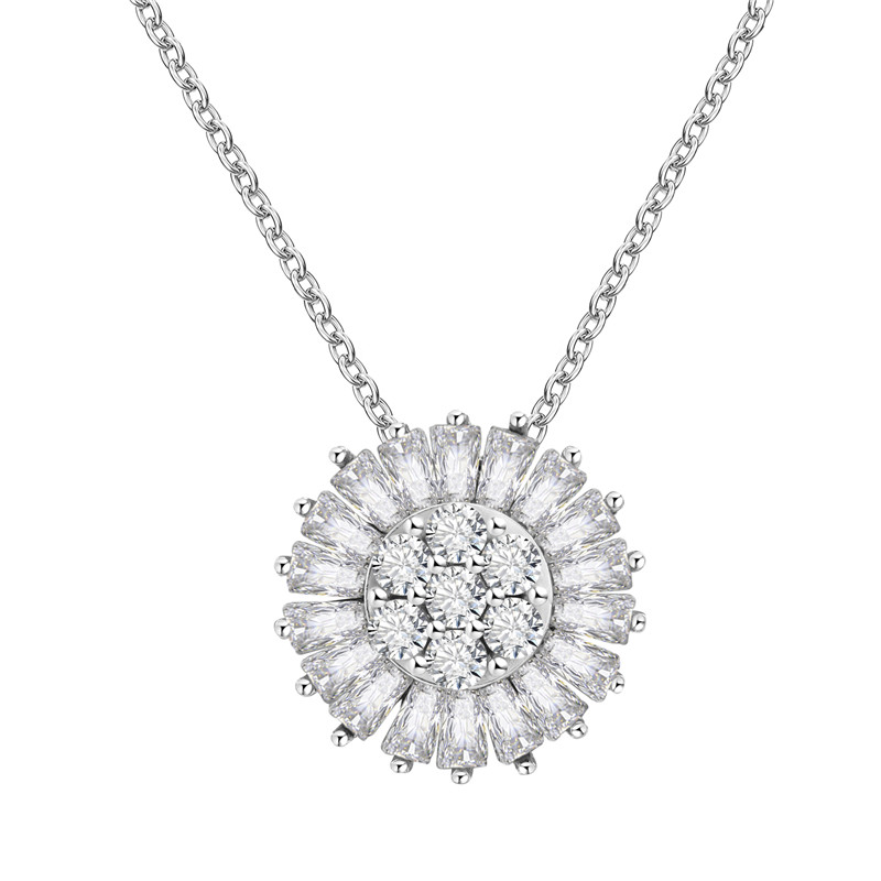 Large Round CZ Formal Necklace Set