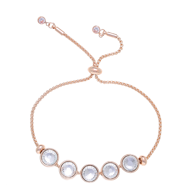Minimal Round CZ Bracelet