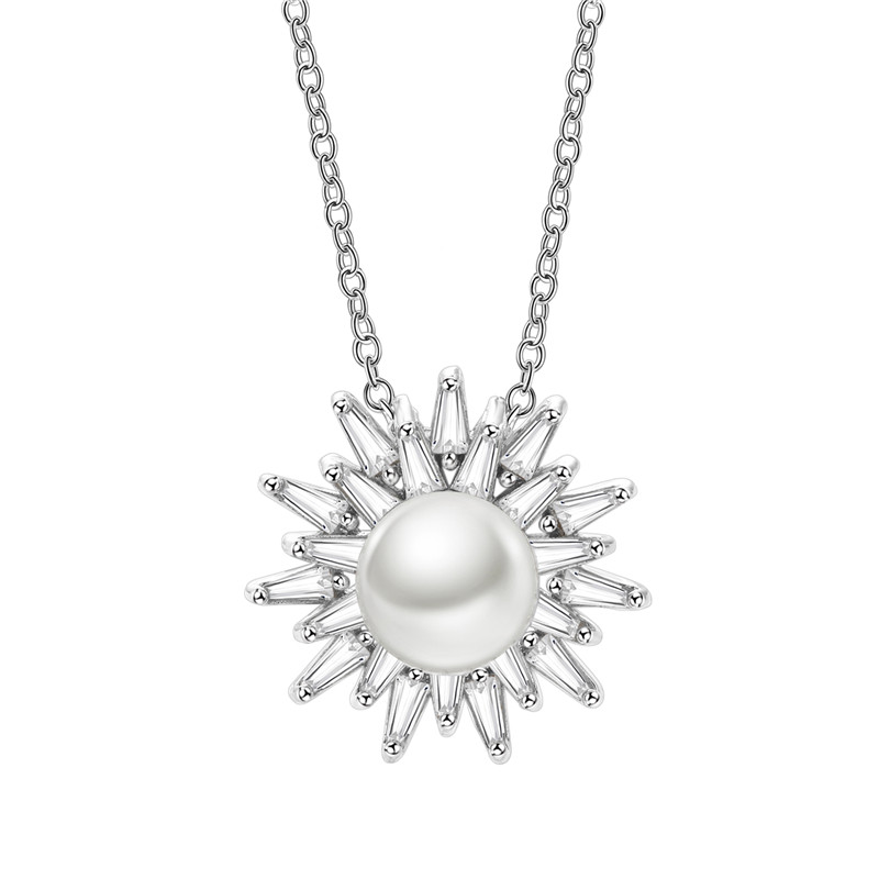 Pearl Sunray Necklace Set