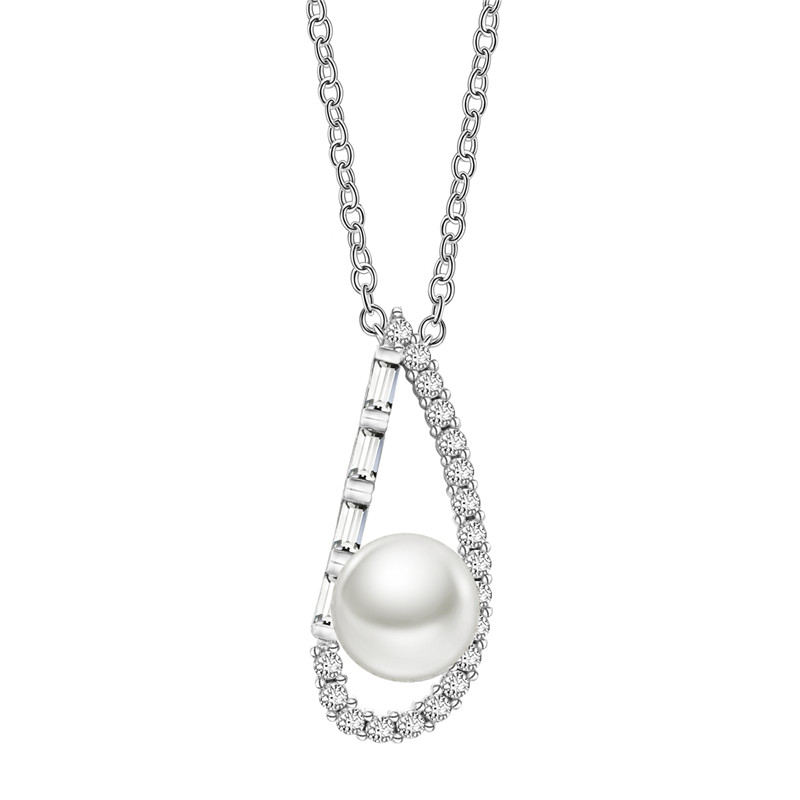 Pearl Teardrop Wedding Necklace Set