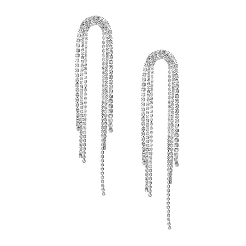 Prom Crystal Statement Earrings Style 04