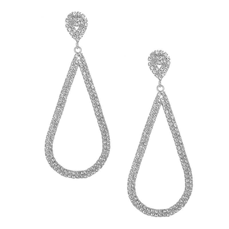 Prom Crystal Statement Earrings Style 06
