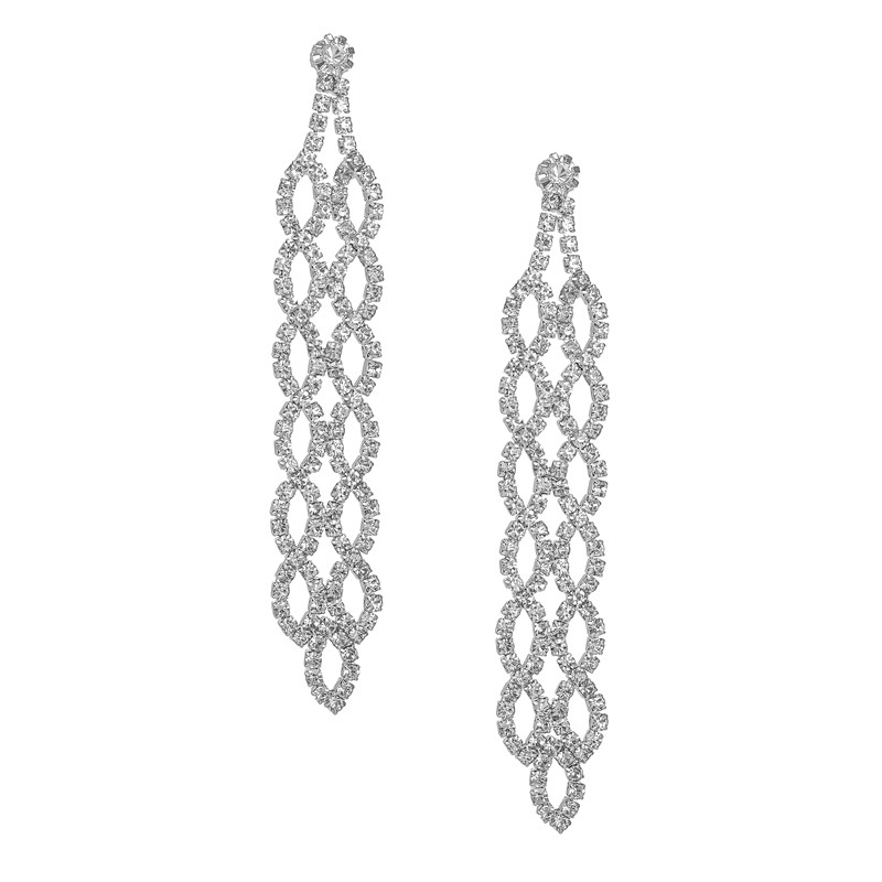 Prom Crystal Statement Earrings Style 07