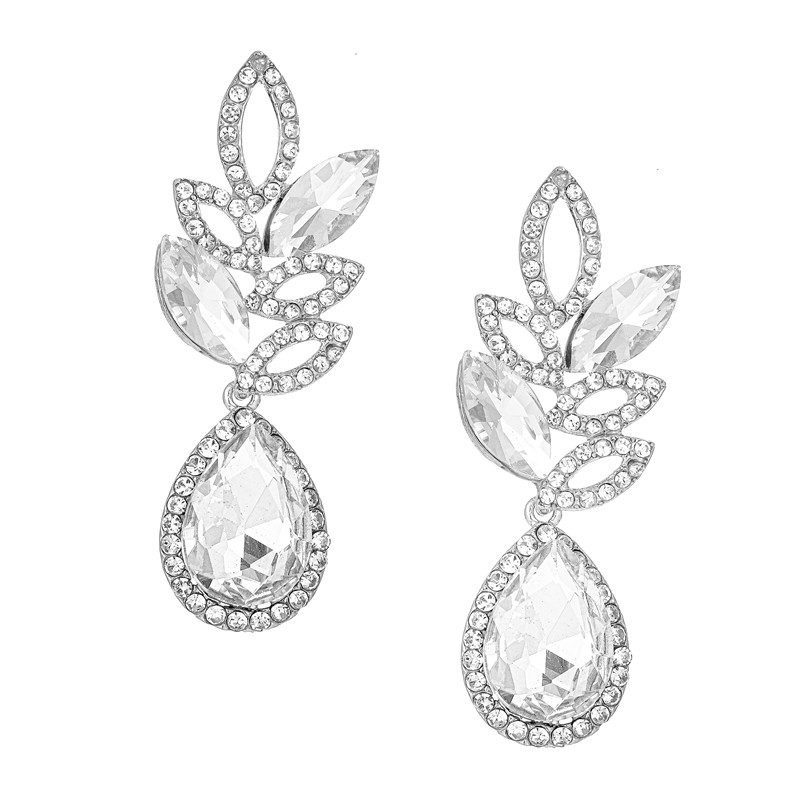 Prom Crystal Statement Earrings Style 08