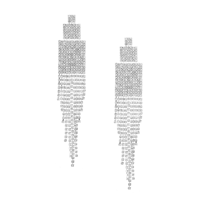 Prom Crystal Statement Earrings Style 11