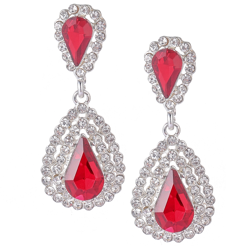 Prom Crystal Statement Earrings Style 14