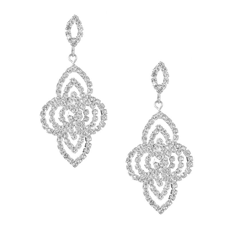 Prom Crystal Statement Earrings Style 15