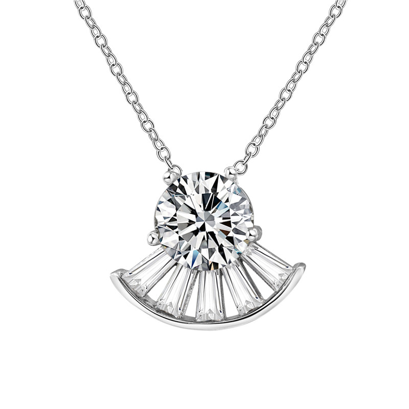 Round Fan Formal Necklace Set