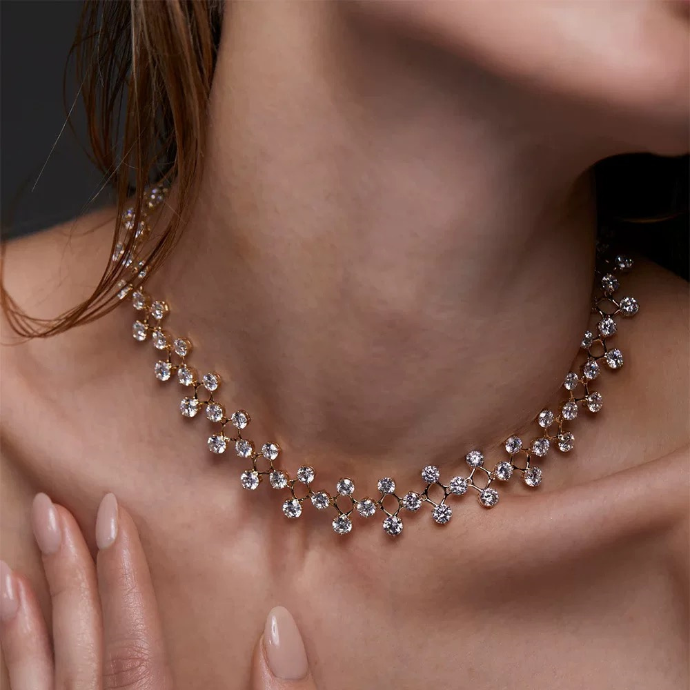 Short Crystal Occasion Necklace