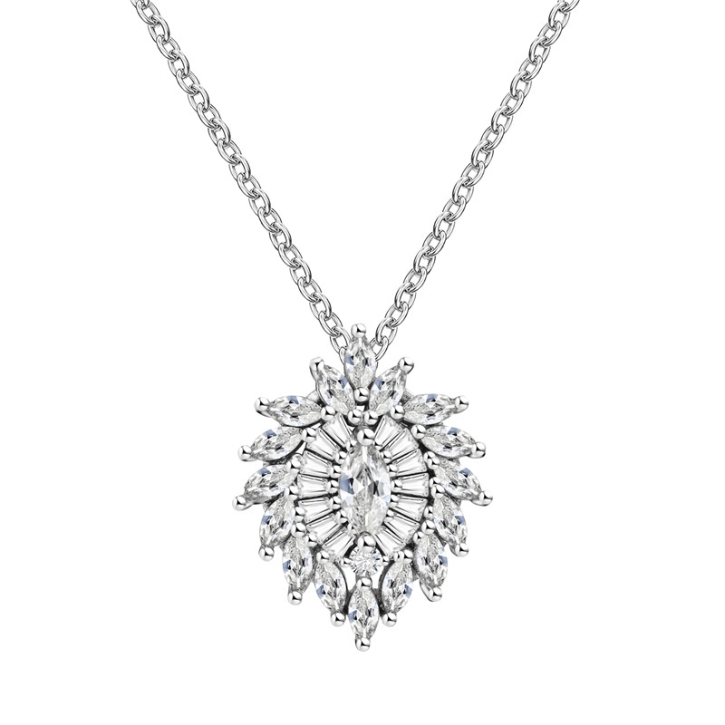 Vintage Oval Leaf Necklace Set