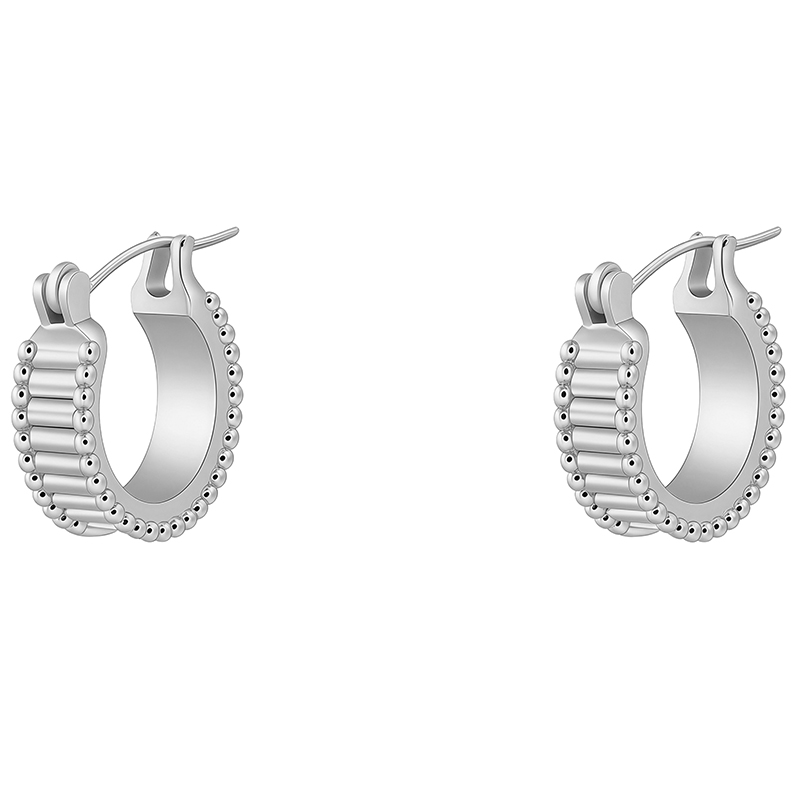 Wedding Guest Crystal Huggie Earrings Style 02