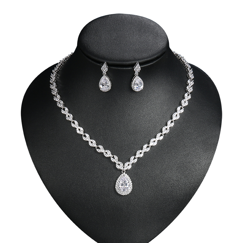 White Crystal Drop Formal Set